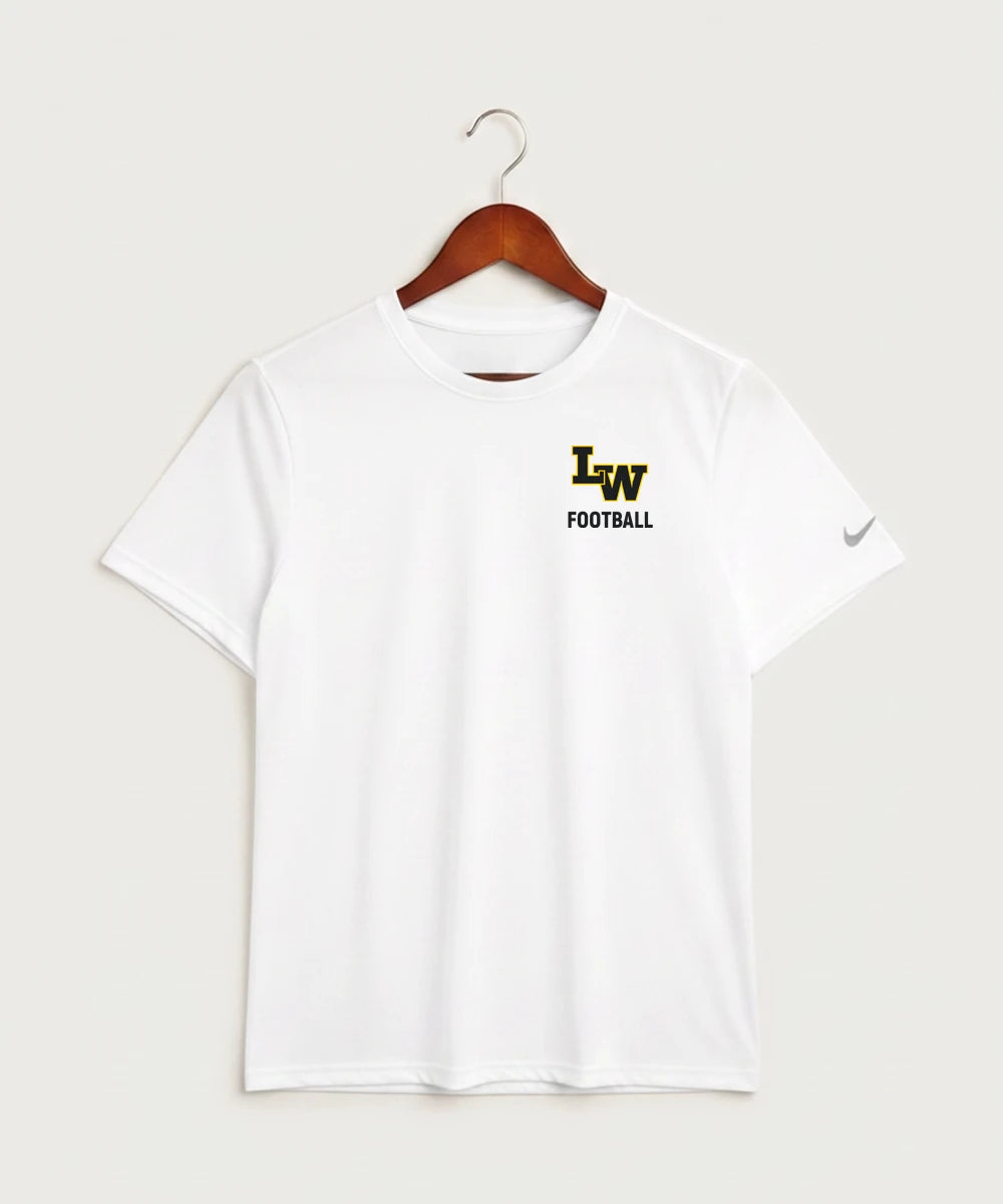 Le-Win Football - White Nike Swoosh Sleeve rLegend Tee NKDX8730