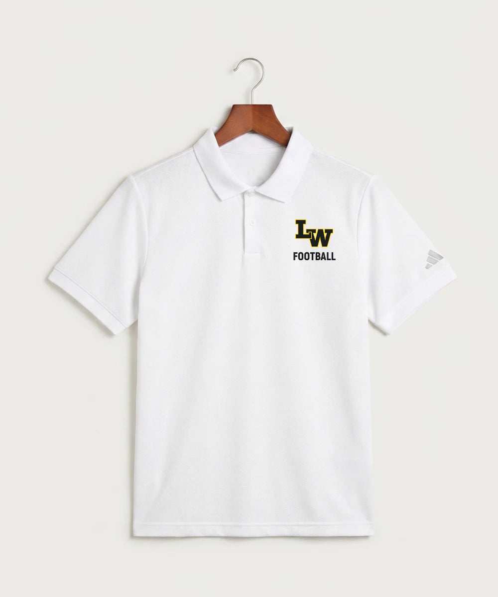 Le-Win Football - White Polo - Left Chest