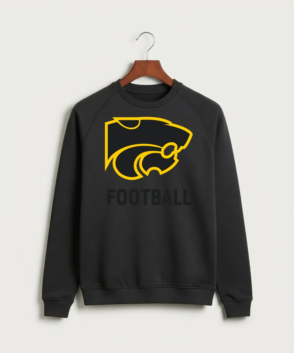 Le-Win Football - Black Crewneck - Full Chest