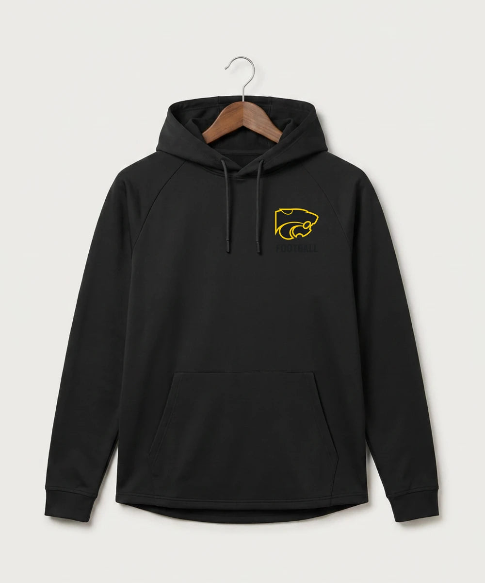 Le-Win Football - Black Hoodie - Left Chest