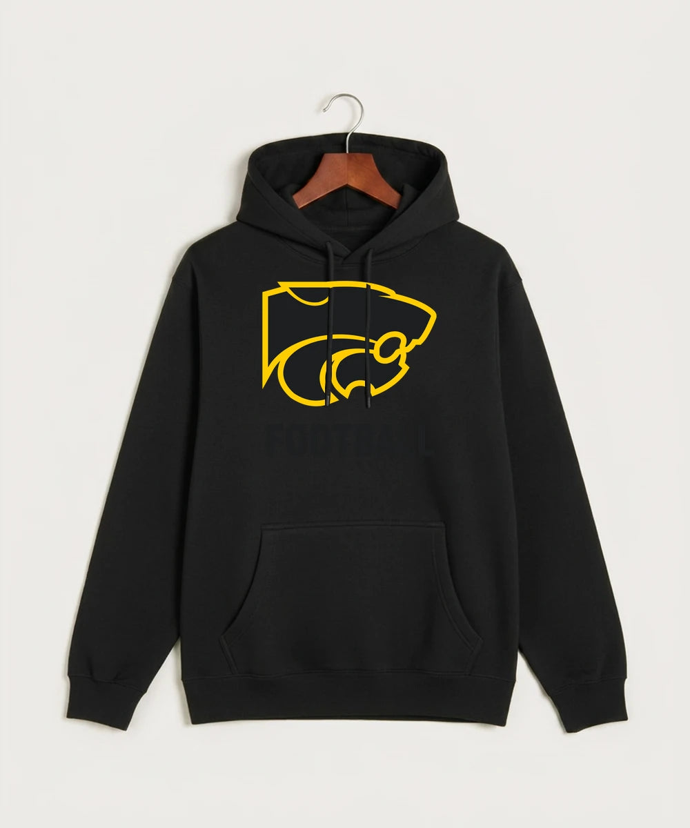 Le-Win Football - Black Hoodie Value - Full Front