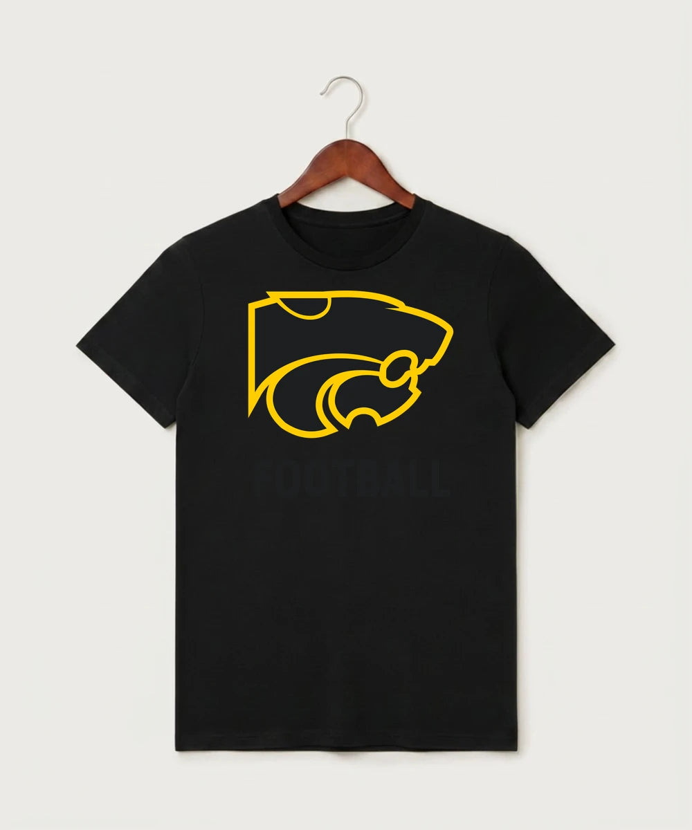Le-Win Football - Black T-Shirt - Full Front
