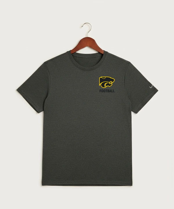 Le-Win Football - Dark Smoke Heather Nike Swoosh Sleeve rLegend Tee NKDX8730
