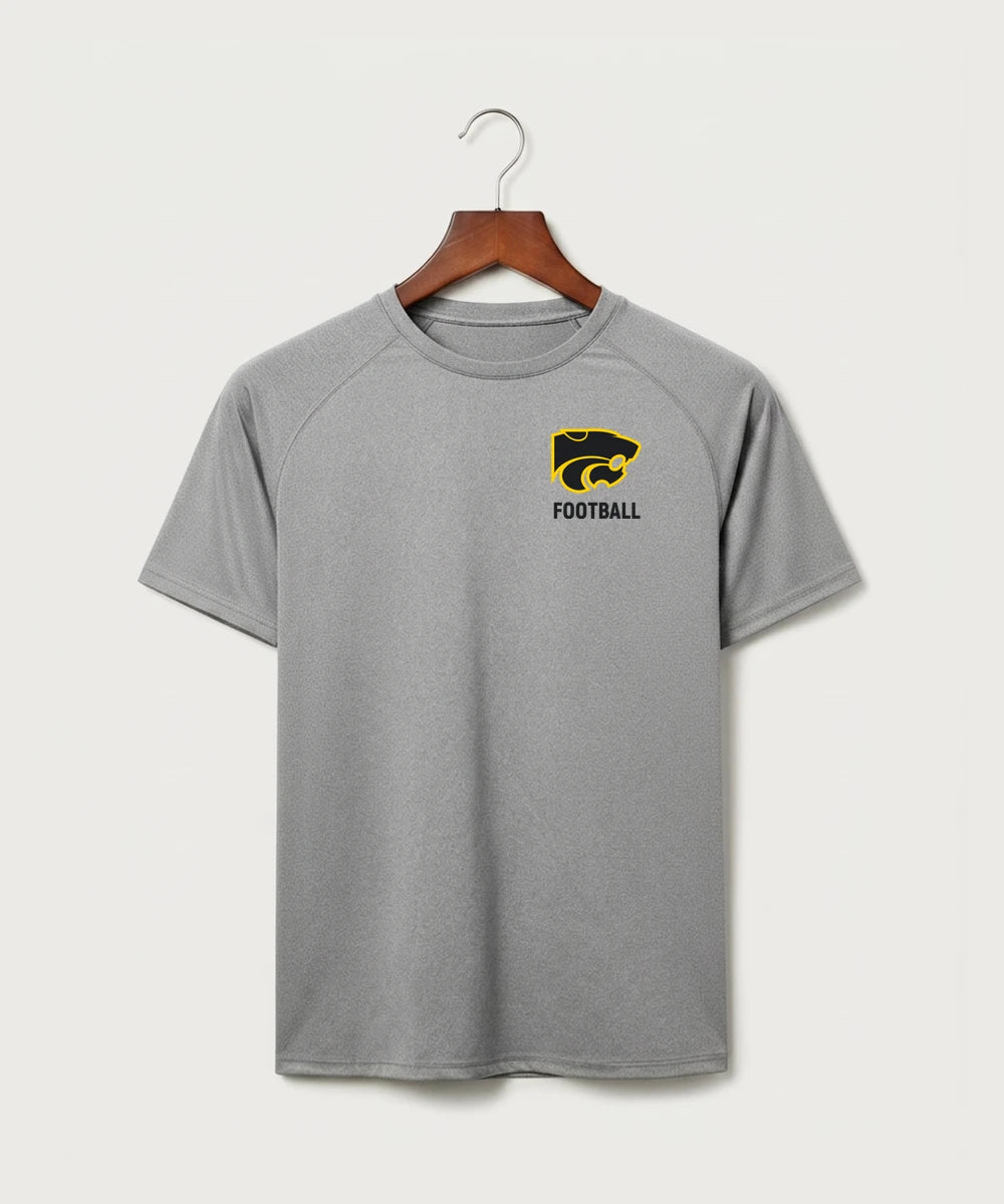 Le-Win Football - Gray Tee - Left Chest