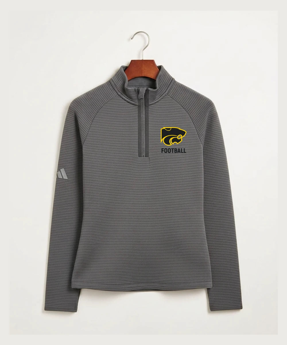 Le-Win Football - Grey Quarter Zip - Left Chest