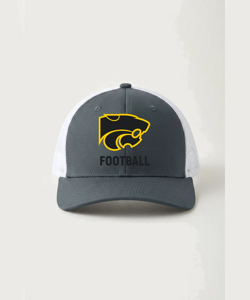 Le-Win Football - Iron Grey/ White Sport-Tek Club Trucker Cap STC46