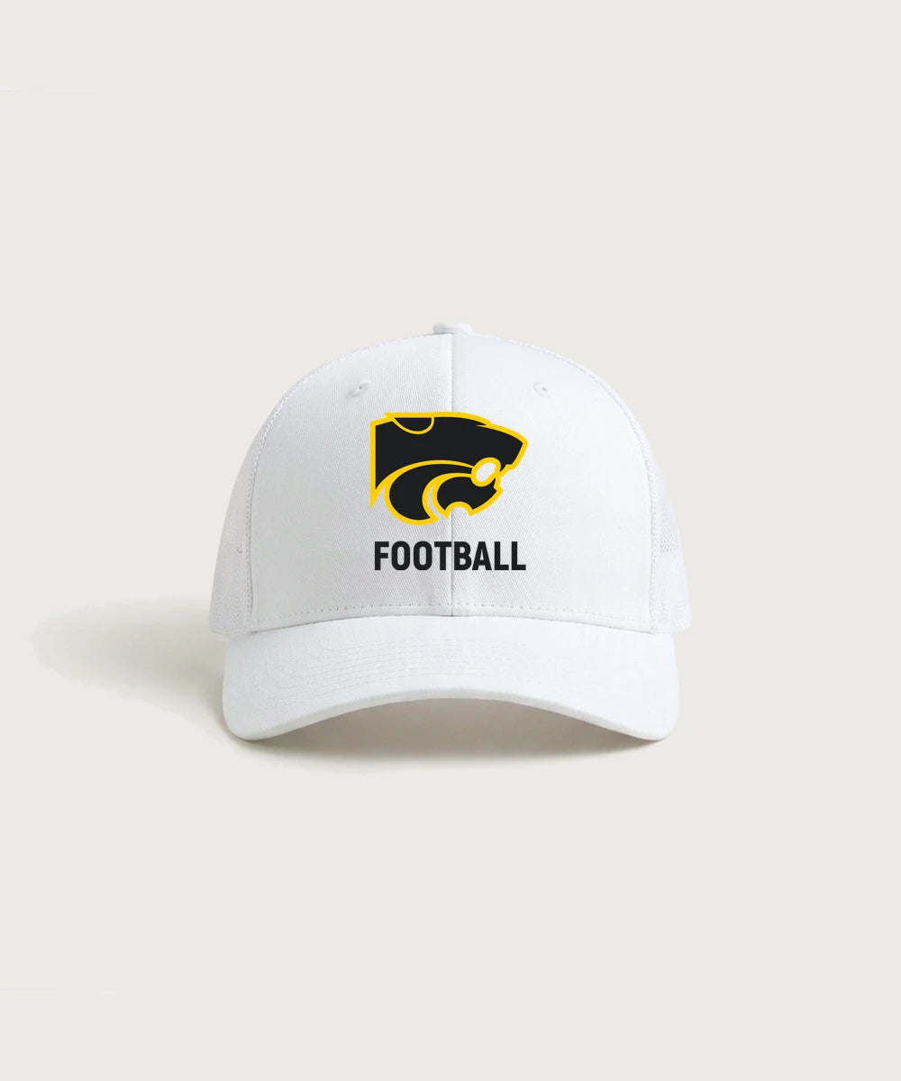 Le-Win Football - White/ White Sport-Tek Club Trucker Cap STC46
