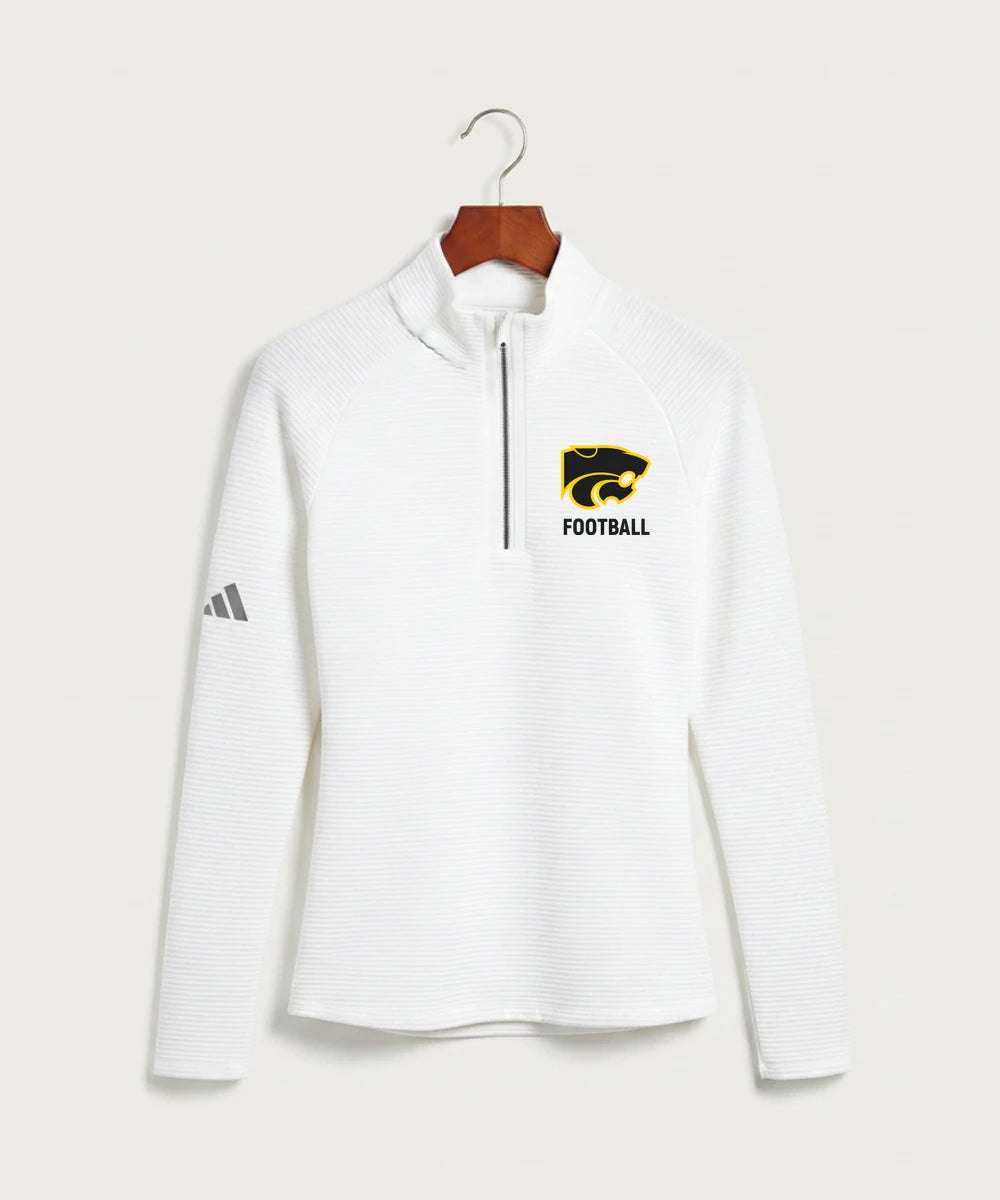 Le-Win Football - White Quarter Zip - Left Chest