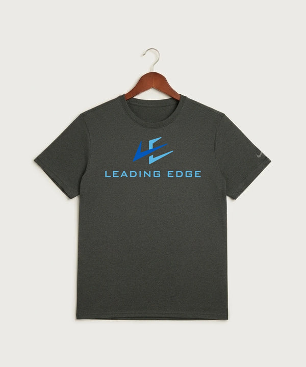 Leading Edge Team Store - Dark Smoke Heather Nike Swoosh Sleeve rLegend Tee NKDX8730