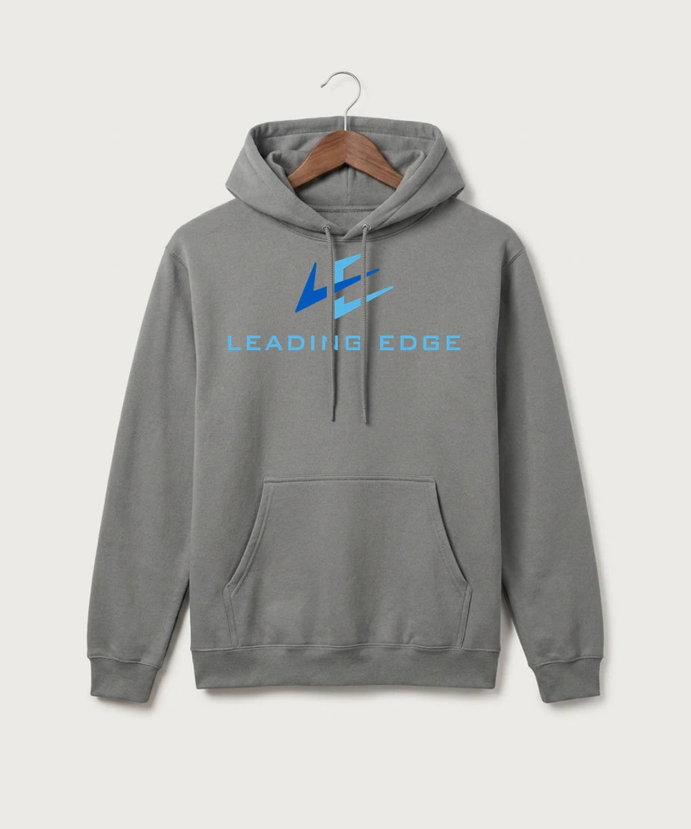 Leading Edge Team Store - Medium Grey Port & Co Core Fleece Pullover Hooded Sweatshirt. PC78H