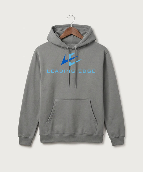 Leading Edge Team Store - Medium Grey Port & Co Core Fleece Pullover Hooded Sweatshirt. PC78H