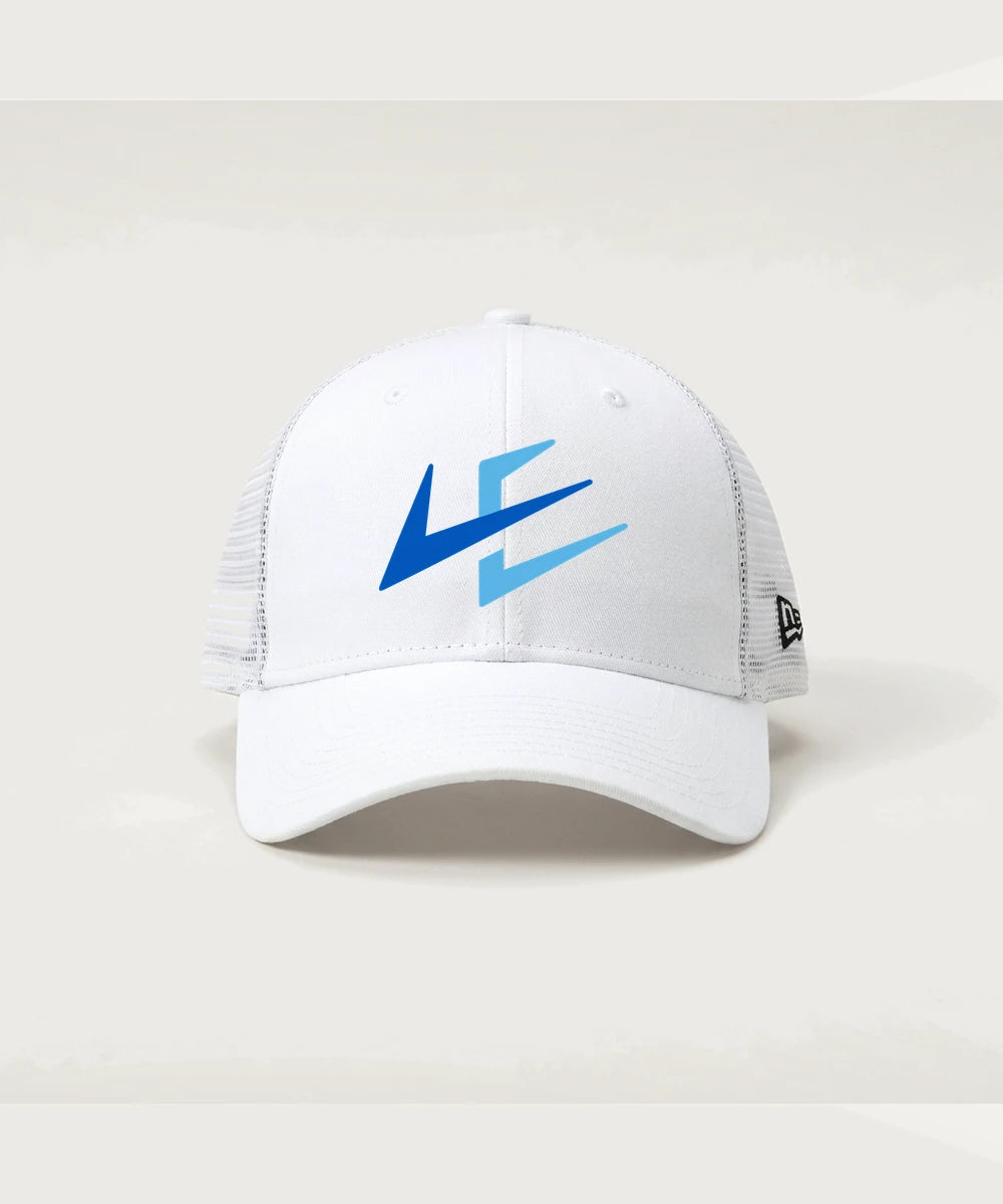 Leading Edge Team Store - Flag White/ White New Era - Stretch Mesh Cap. NE1020