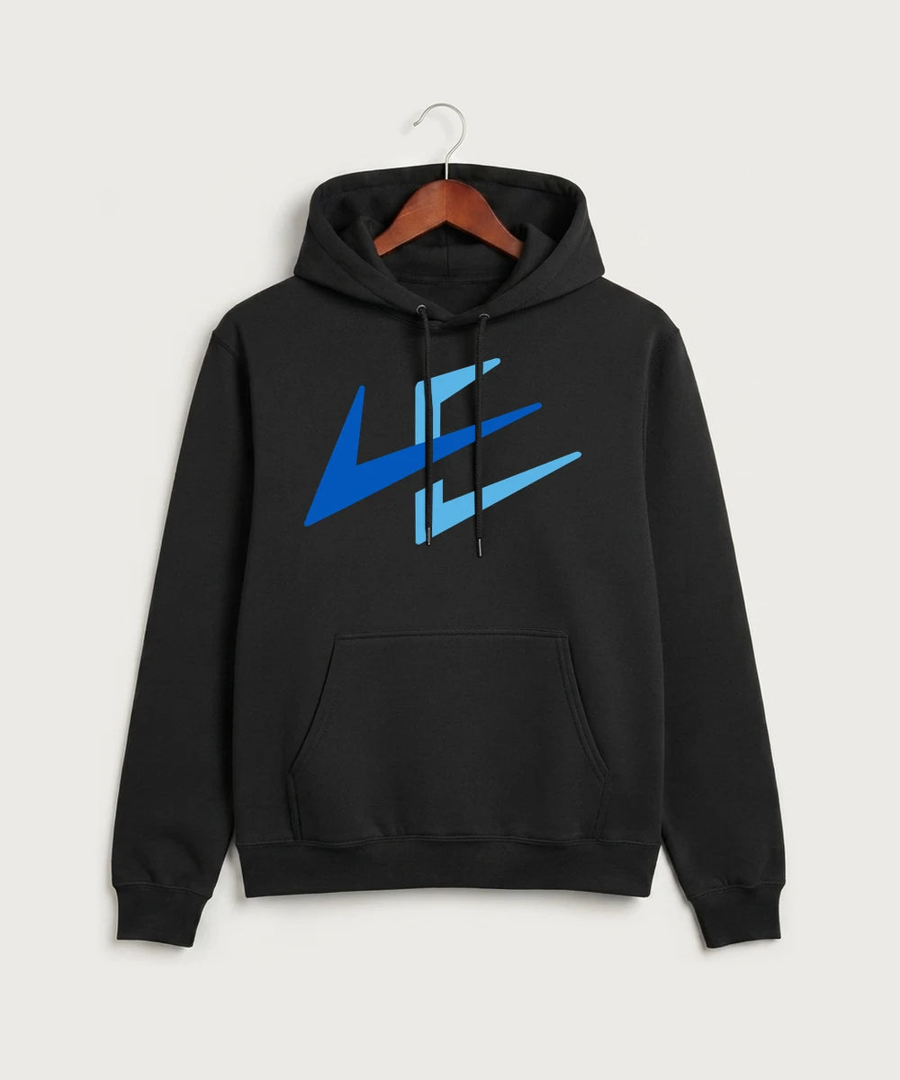 Leading Edge Team Store - Jet Black Port & Co Core Fleece Pullover Hooded Sweatshirt. PC78H