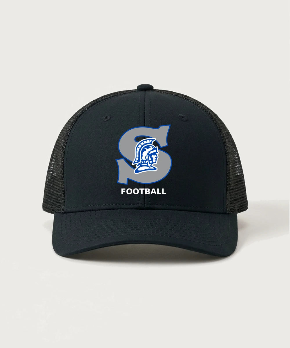 Southwest Football - Black/ Black Sport-Tek Club Trucker Cap STC46
