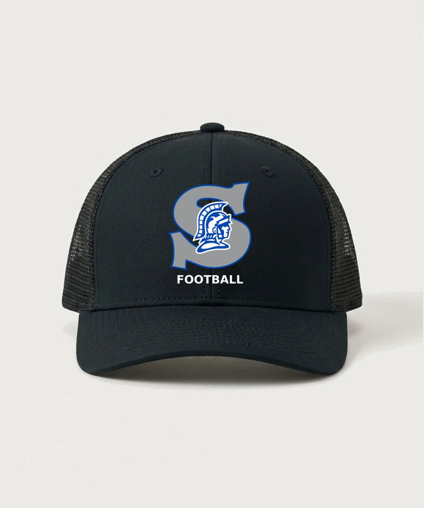 Southwest Football - Black/ Black Sport-Tek Club Trucker Cap STC46