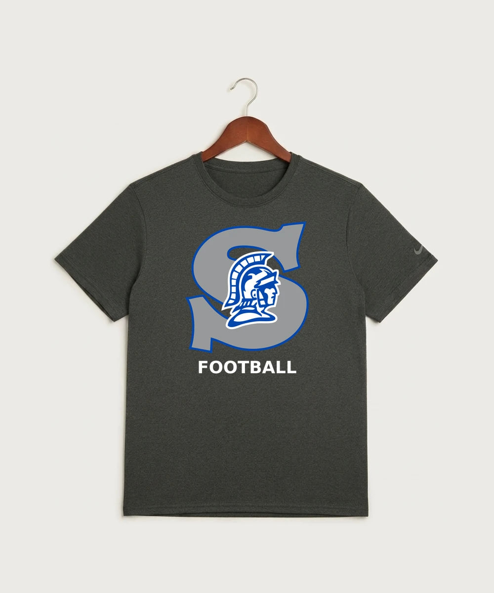Southwest Football - Dark Smoke Heather Nike Swoosh Sleeve rLegend Tee NKDX8730
