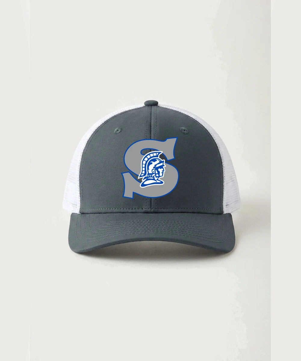 Southwest Football - Iron Grey/ White Sport-Tek Club Trucker Cap STC46