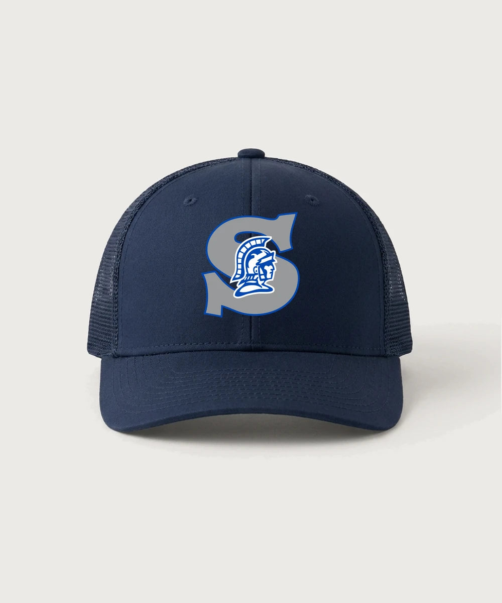 Southwest Football - True Navy/ True Navy Sport-Tek Club Trucker Cap STC46