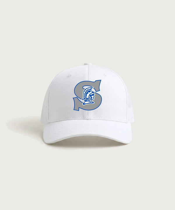 Southwest Football - White/ White Sport-Tek Club Trucker Cap STC46