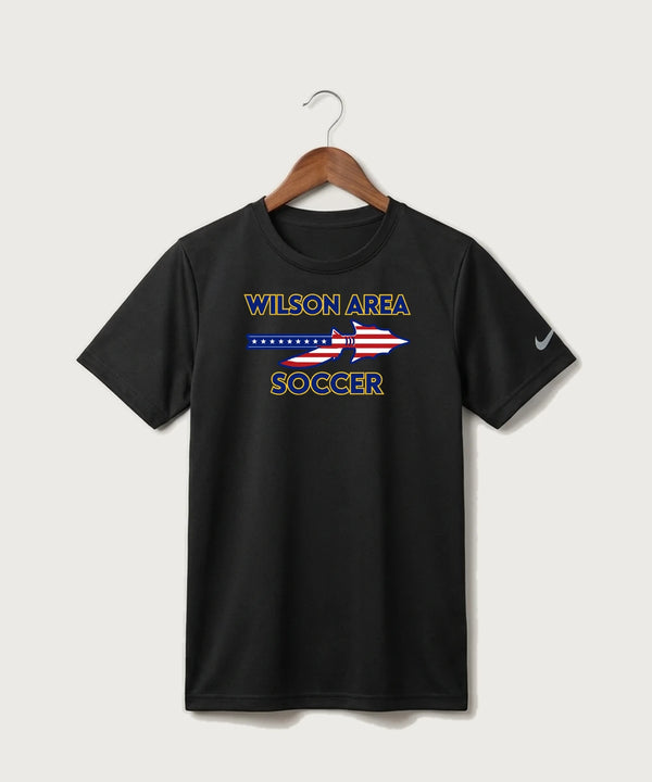 Wilson Area School Soccer Soccer - Black Nike Youth Swoosh Sleeve rLegend Tee NKDX8787