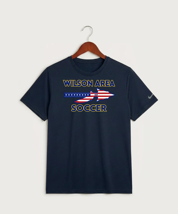 Wilson Area School Soccer Soccer - College Navy Nike Swoosh Sleeve rLegend Tee NKDX8730