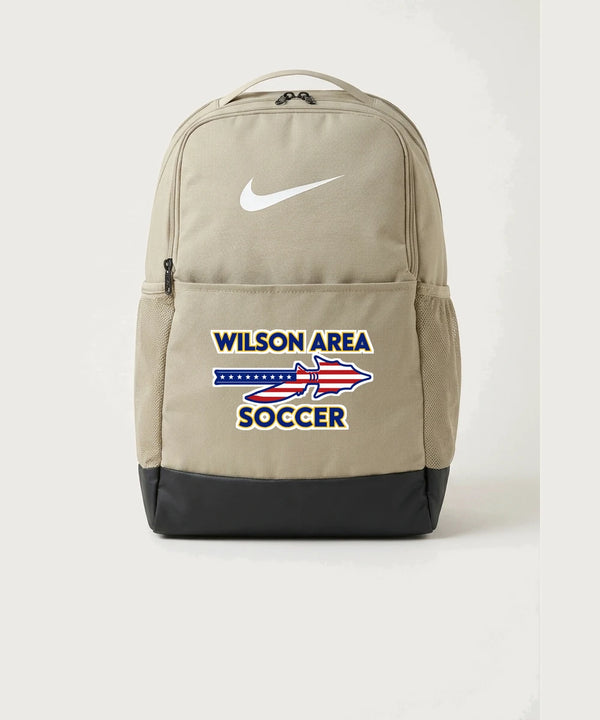 Wilson Area School Soccer Soccer - Desert Khaki Nike Brasilia Medium Backpack NKDH7709