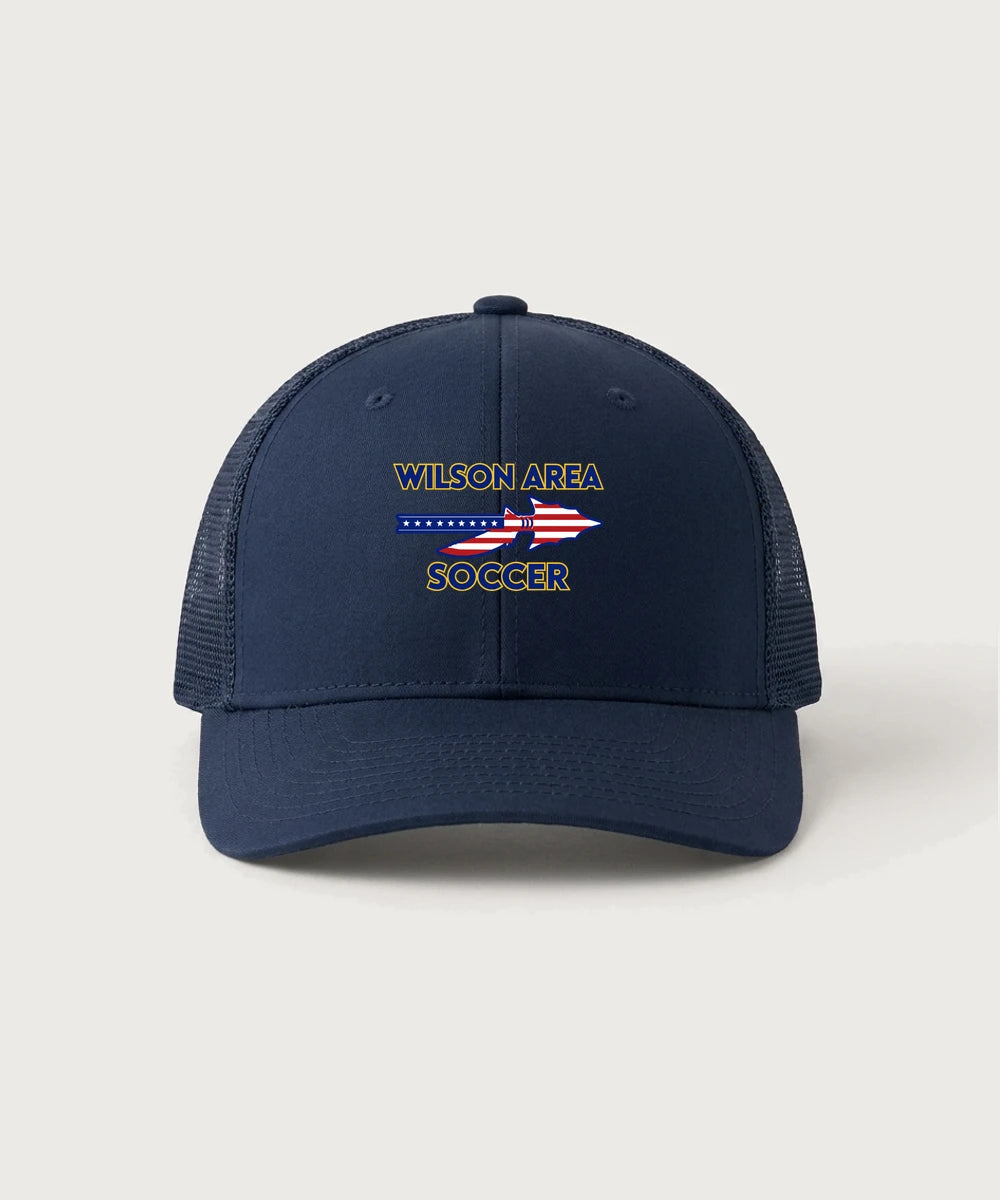 Wilson Area School Soccer Soccer - True Navy/ True Navy Sport-Tek Club Trucker Cap STC46