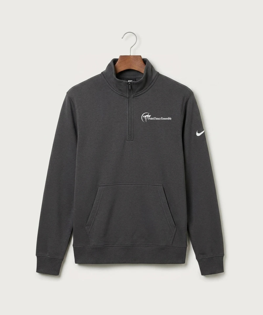 Point Dance Ensemble Dance - Anthracite Nike Club Fleece Sleeve Swoosh 1/2-Zip NKDX6718