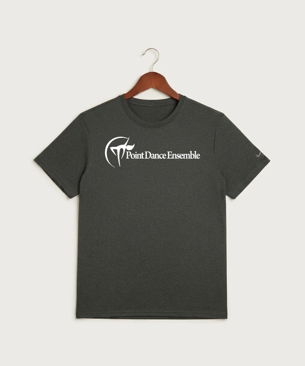 Point Dance Ensemble Dance - Dark Smoke Heather Nike Swoosh Sleeve rLegend Tee NKDX8730