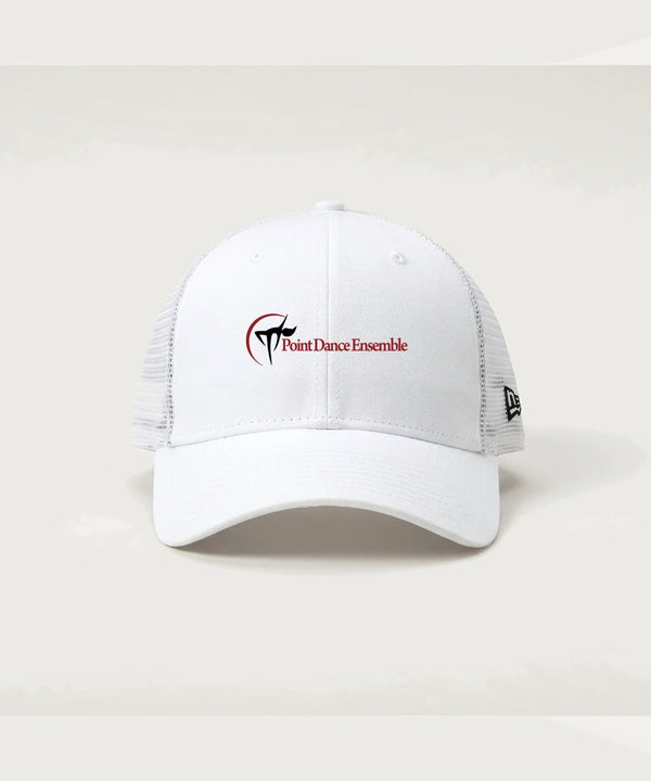 Point Dance Ensemble Dance - Flag White/ White New Era - Stretch Mesh Cap. NE1020