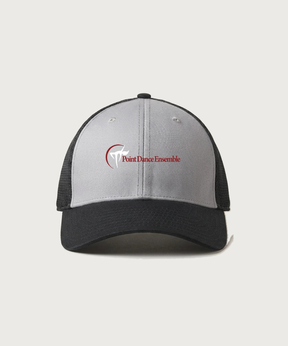 Point Dance Ensemble Dance - Grey/ Black New Era - Stretch Mesh Cap. NE1020