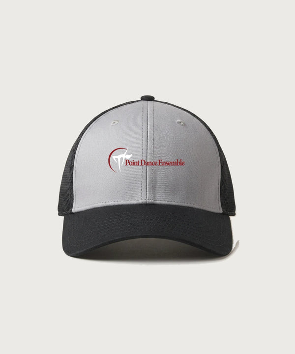 Point Dance Ensemble Dance - Grey/ Black New Era - Stretch Mesh Cap. NE1020