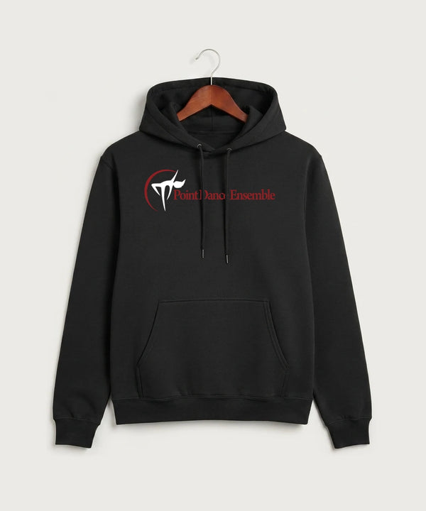 Point Dance Ensemble Dance - Jet Black Port & Co Core Fleece Pullover Hooded Sweatshirt. PC78H