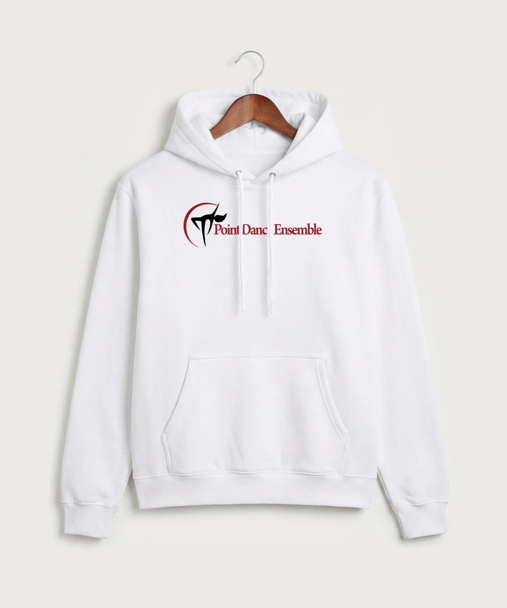 Point Dance Ensemble Dance - White Port & Co Core Fleece Pullover Hooded Sweatshirt. PC78H