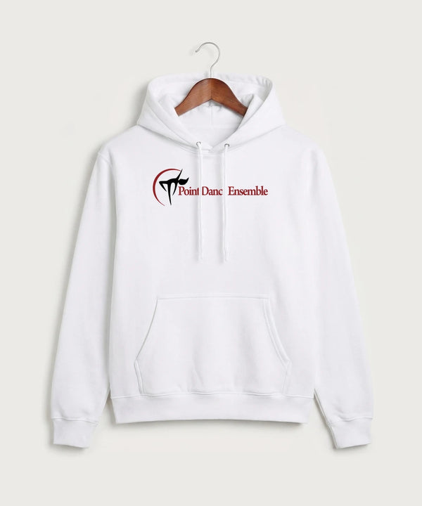 Point Dance Ensemble Dance - White Port & Co Core Fleece Pullover Hooded Sweatshirt. PC78H