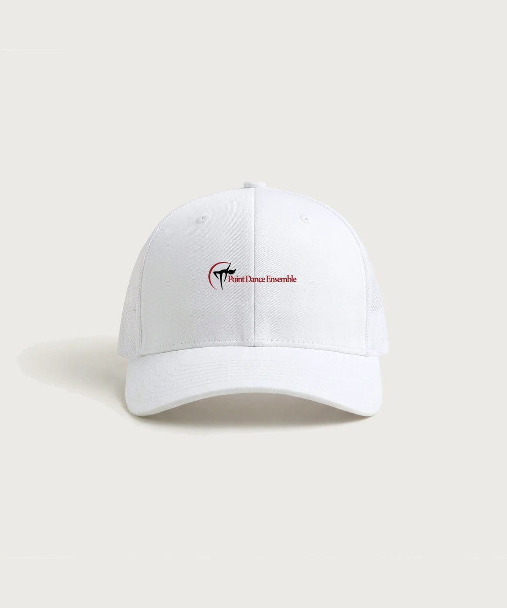 Point Dance Ensemble Dance - White/ White Sport-Tek Club Trucker Cap STC46