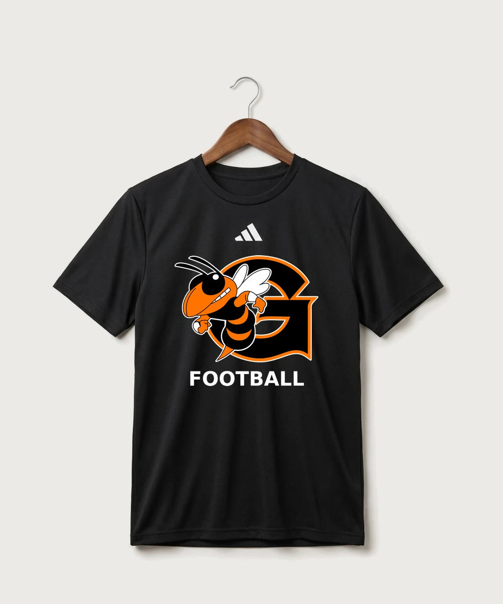 Giltner High School Football - Black/ White Men's Pregame T-Shirt