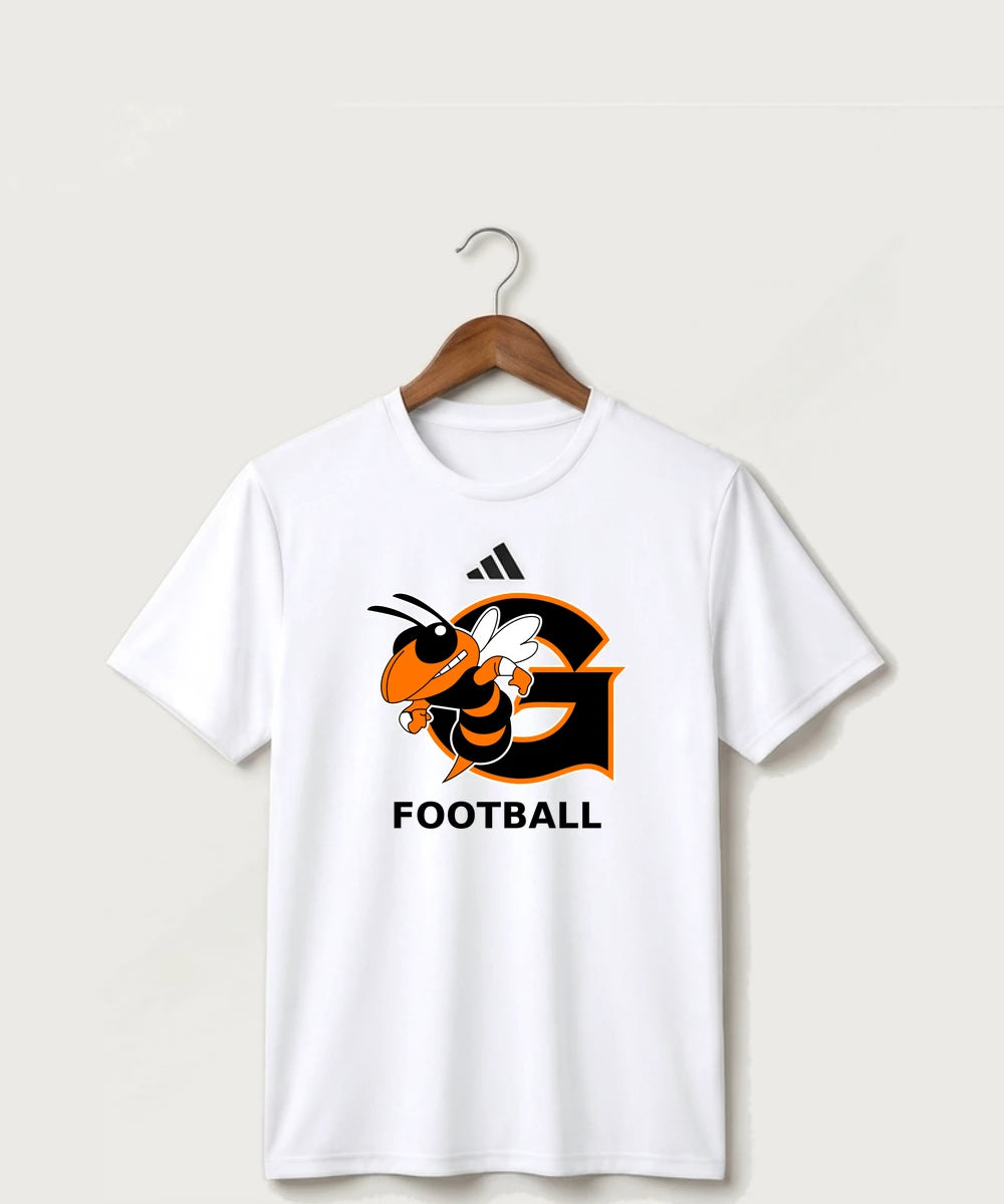 Giltner High School Football - White/ Black Men's Pregame T-Shirt