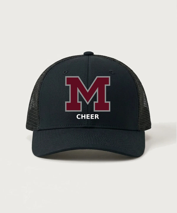 Moline Cheer general - Black/ Black Sport-Tek Club Trucker Cap STC46