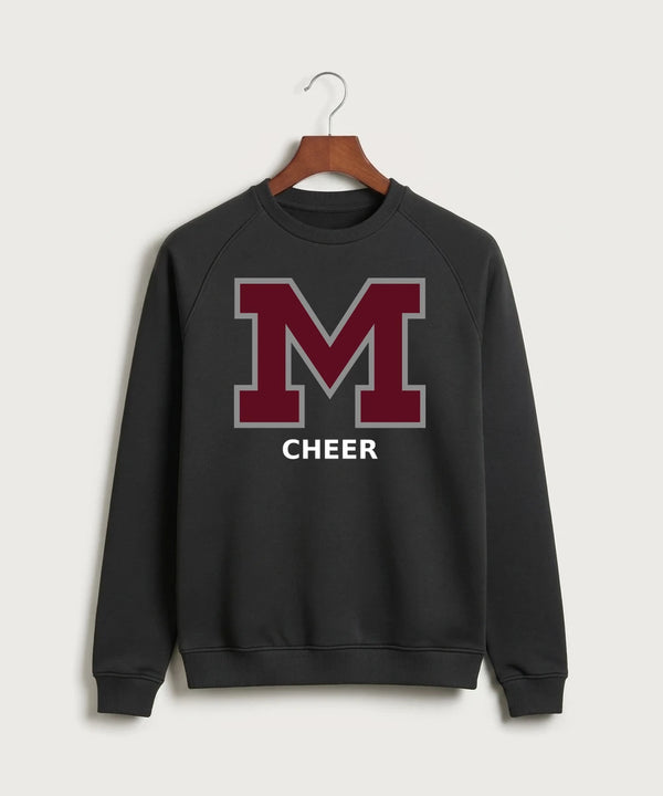 Moline Cheer general - Black Crewneck