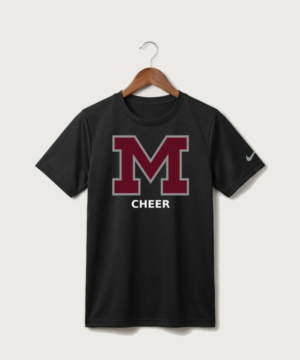 Moline Cheer general - Black Nike Youth Swoosh Sleeve rLegend Tee NKDX8787