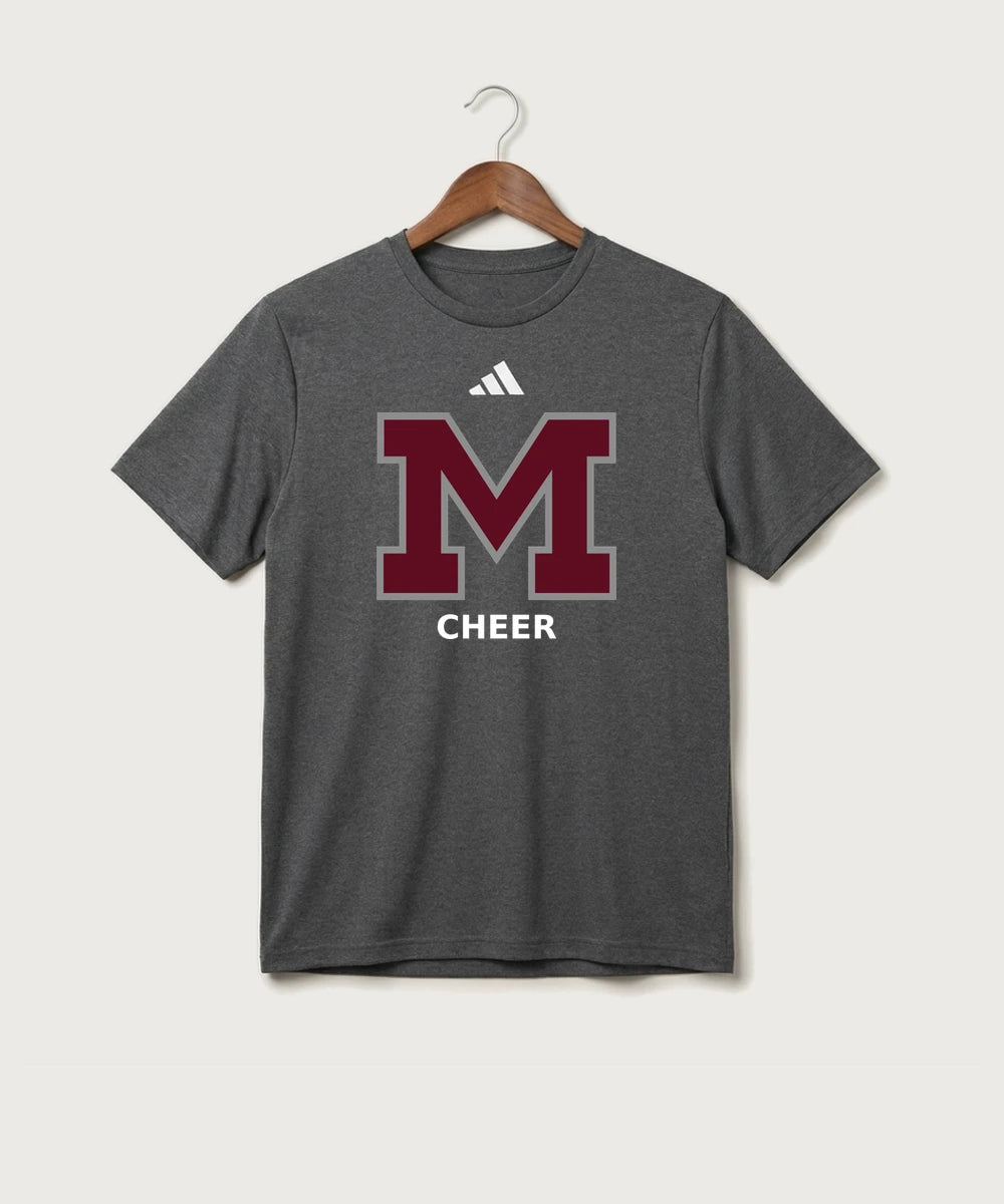 Moline Cheer general - Dark Grey Heather/ White Men's Pregame T-Shirt