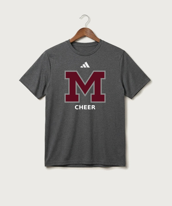 Moline Cheer general - Dark Grey Heather/ White Men's Pregame T-Shirt
