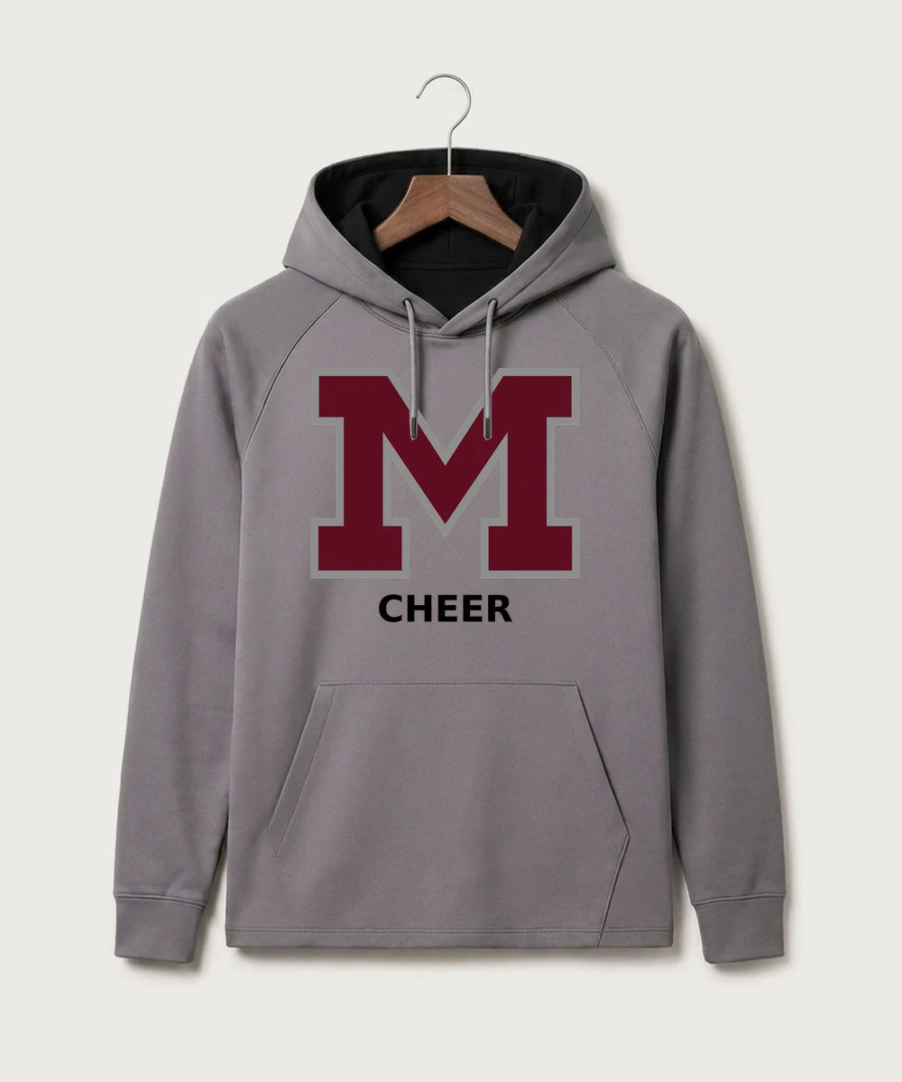 Moline Cheer general - Gray Hoodie