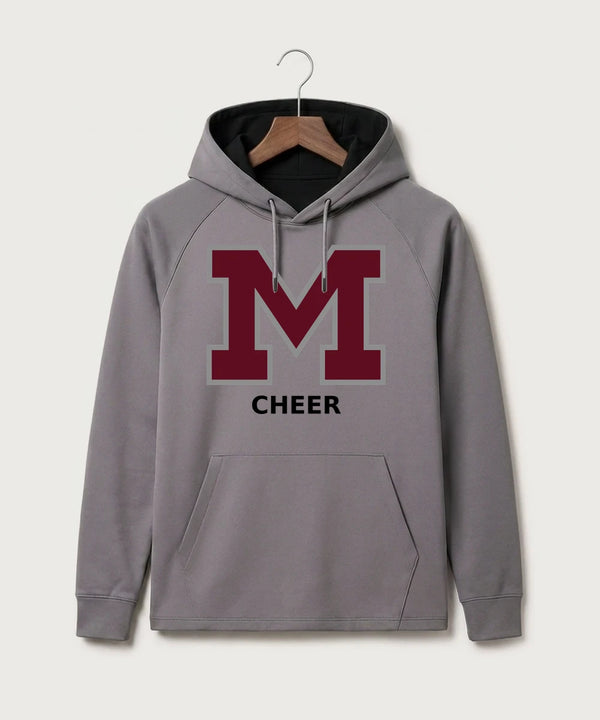 Moline Cheer general - Gray Hoodie
