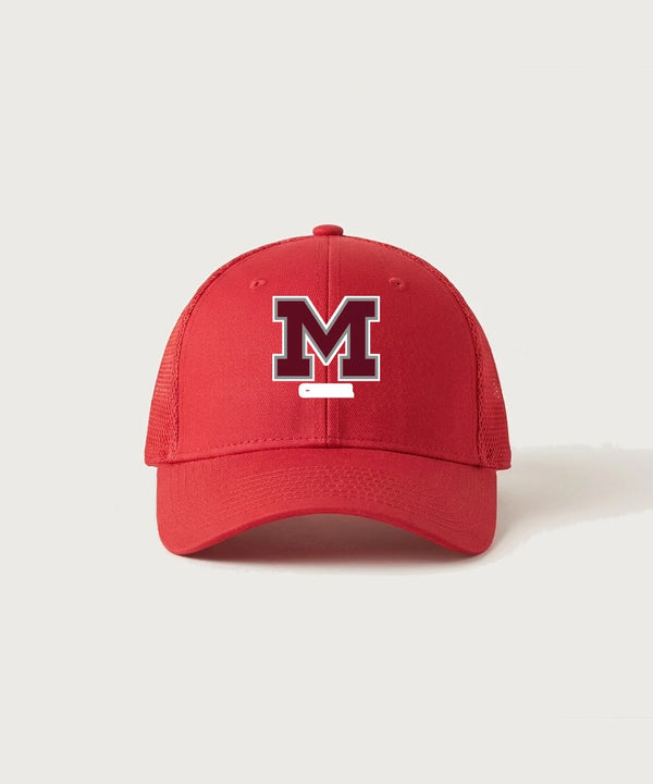 Moline Cheer general - Scarlet Red New Era - Stretch Mesh Cap. NE1020