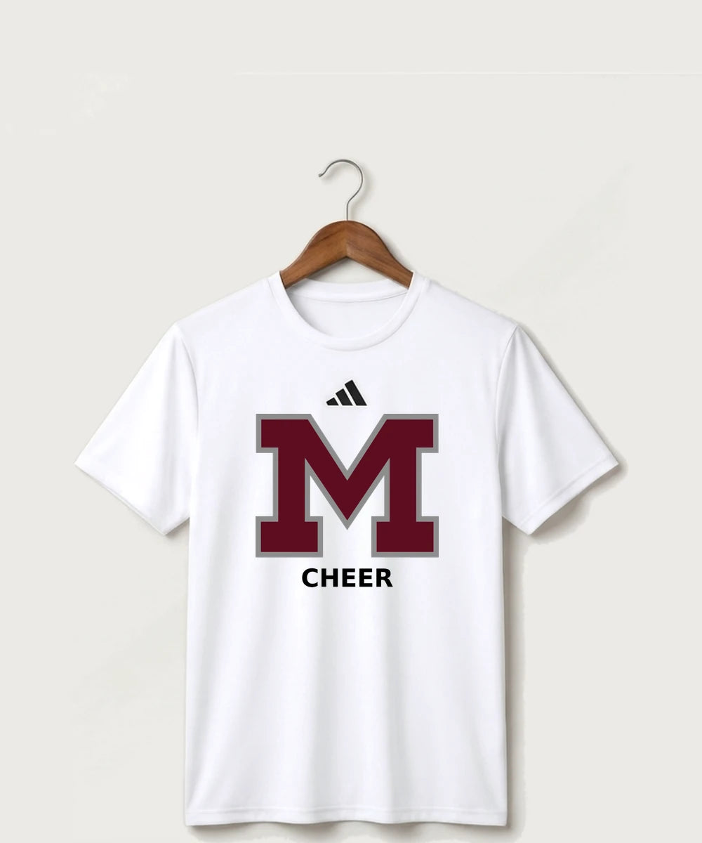 Moline Cheer general - White/ Black Men's Pregame T-Shirt