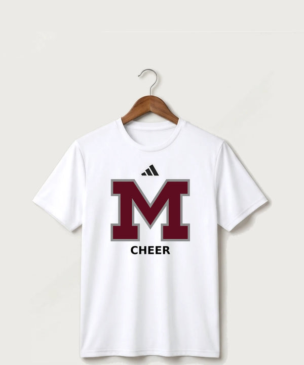 Moline Cheer general - White/ Black Men's Pregame T-Shirt