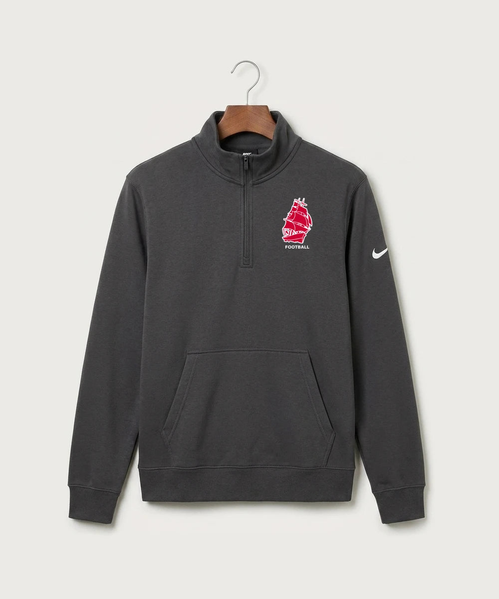 Amboy Football general - Anthracite Nike Club Fleece Sleeve Swoosh 1/2-Zip NKDX6718
