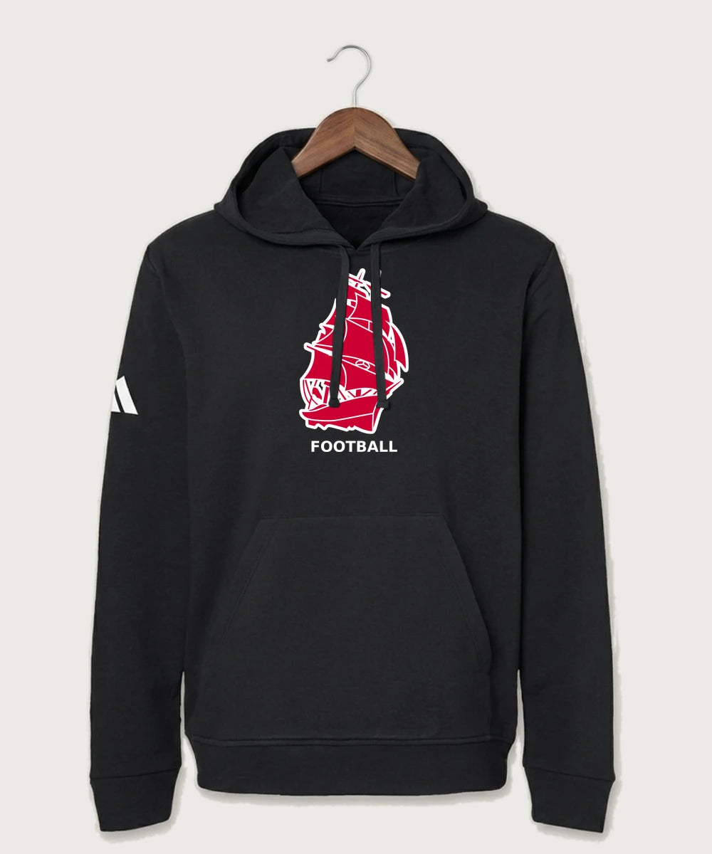 Amboy Football general - Black Unisex Fleece Hooded Sweatshirt